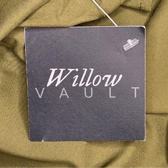 NEW MEDIUM MILITARY GREEN RUFFLE ROMPER LIGHTWEIGHT - Picture 15 of 16